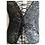 La Perla Corset Bustier Preto em Renda e Cetim - vista 5