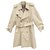 trench homme  Burberry vintage taille M Coton Polyester Beige  ref.276366