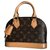 Louis Vuitton Vuitton bb alma Brown Leather  ref.276513