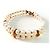 Autre Marque Bracciale manchette in oro giallo con perle Akoya e diamanti Bianco Gold hardware - vista 10