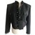 The Kooples Nueva chaqueta negra corta Negro Lana  ref.276670