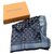 Louis Vuitton Silk scarves Black  ref.276728