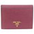 PRADA wallet Pink Leather  ref.276841