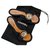 Chanel CC logo sandals Black Hazelnut Leather Cloth  ref.277139