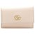 Gucci Brown GG Marmont Leather Key Holder Beige Pony-style calfskin  ref.277277