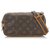 Louis Vuitton Brown Monogram Marly Bandouliere Dark brown Leather Cloth  ref.277297
