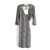 Diane Von Furstenberg New Julian Dot Snake Black Dress Silk  ref.277470