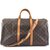 Louis Vuitton Keepall 50 Tela do monograma de Bandouliere Marrom Couro  ref.277523