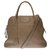 The iconic Hermès Bolide bag 31 Togo etoupe leather shoulder strap, Palladium-plated silver metal trim Grey  ref.277565