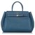 Mulberry Blue Zipped Bayswater Leather Handbag Pony-style calfskin  ref.277590