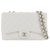 Chanel White Jumbo Classic Caviar Leather Flap Bag  ref.277661