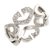 Cartier Silver Diamond Anel em Coração C de Cartier Prata Metal  ref.277736