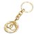Porte-clés Chanel Gold CC doré Métal  ref.278128