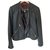Ikks black leather jacket  ref.278196