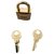 Hermès golden steel padlock Gold hardware  ref.278296