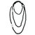 Chanel Iconica collana lunga CC Le 5 Nero Perla  ref.278297