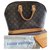 Louis Vuitton Alma MM Monogram Canvas Handbag Brown Leather  ref.278477