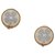 Brincos Chanel Brown Camellia Clipados Marrom Preto Bronze Metal Plástico Resina  ref.278565
