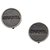 Chanel Black Logo Clip-on Earrings Silvery Leather Metal Pony-style calfskin  ref.278622