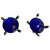 Yves Saint Laurent YSL clip earrings Blue Glass  ref.278723