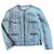 Iconic Chanel tweed jacket Multiple colors Eggshell Silk Cotton Wool  ref.303850