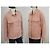 Drome Trucker Jacke aus Lammfellleder in Rouge Größe S. 36 Pink - Ansicht 5