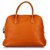 Hermès Hermes Brown Clemence Bolide 35 Leather Pony-style calfskin  ref.279330