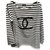 Chanel uniforme Negro Blanco Algodón