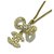 Chanel necklace Golden Metal  ref.279623