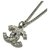 Chanel necklace Silvery Metal  ref.279625