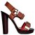 Dolce & Gabbana Sandals Brown Leather  ref.279679