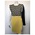 Vestido Emanuel Ungaro Asimétrico de Lana Amarillo con Lunares - vista 2