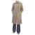 vintage Burberry famme coat 40 Beige Tweed  ref.280159
