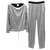Chanel Logo Sport Suit Sz.36 Silvery Polyester  ref.280187