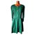 Vestido verde Christian Dior Verde escuro Algodão  ref.280258