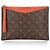 Louis Vuitton Brown Monogram Pochette Pallas Marrone Rosso