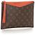 Louis Vuitton Brown Monogram Pochette Pallas Marrone Rosso - vista 2
