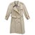 womens Burberry vintage t trench coat 34/36 Beige Cotton Polyester  ref.280633