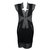Chanel Vestidos Negro Paño  ref.280826