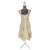 Diane Von Furstenberg Kylie Seidenmischung goldenes Halshalter Kleid Gelb Baumwolle  ref.281003