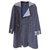 Chanel 4K $ 2017 trench-coat en tweed Bleu Marine  ref.281012