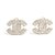 Chanel SILVER CC CLIPS M BORDERED Prata Metal  ref.281020