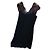 Georges Rech Kleid aus Wolle und Spitze Schwarz