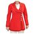 Chanel Jackets Red Wool  ref.281155