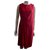 Barbour Leathen Summer Tartan Kleid Rot Polyester Viskose Elasthan  ref.281237