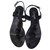 Chanel Des sandales Velours Noir  ref.281263
