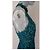 Autre Marque Bardot Etuikleid Blau Polyester - Ansicht 3