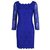 Diane Von Furstenberg DvF Zarita vestido de encaje cobalto Azul  ref.282377