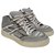 Autre Marque Sneakers Silvery Grey Polyester Cloth  ref.282380