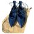 Louis Vuitton Ballerines Cuir vernis Bleu  ref.282467